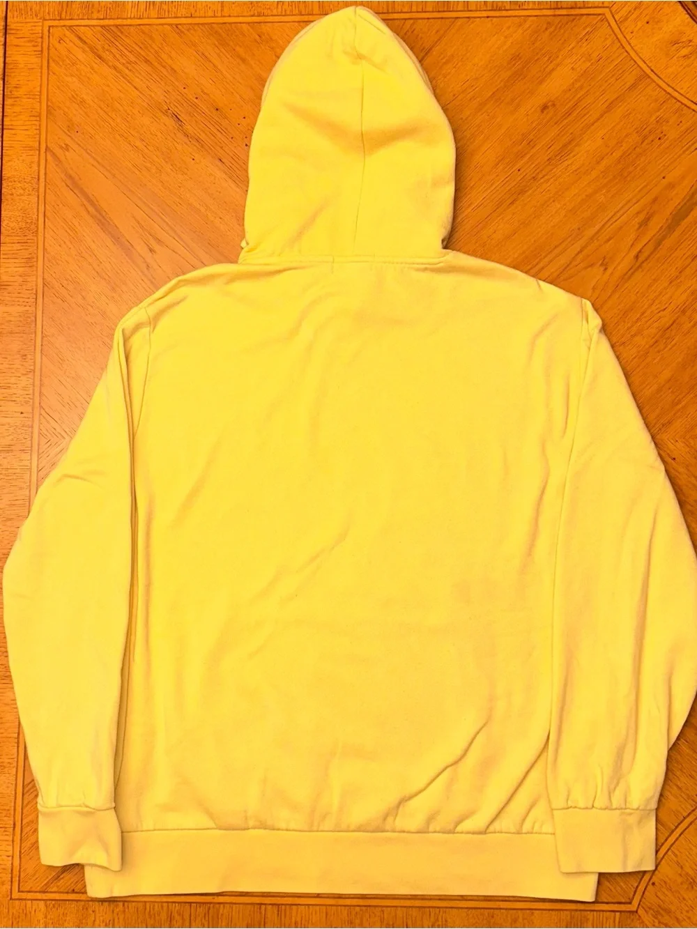 Polo Ralph Lauren Hoodie Mens Size XL Yellow 1967 Drawstring Cotton Blend